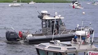 Newburyport Harbormaster's Department Keeping the River Safe 06~25~23 Their new vessel in action!!!!