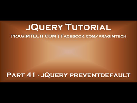 event.preventdefault() คือ  2022  jQuery preventdefault