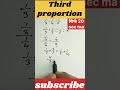 third proportion kaisa nikala