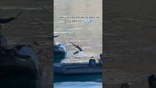 I POLAR PLUNGED IN THE ARCTIC 🐻❄️❄️🥶 #arctic #polarplunge #shorts #greenland