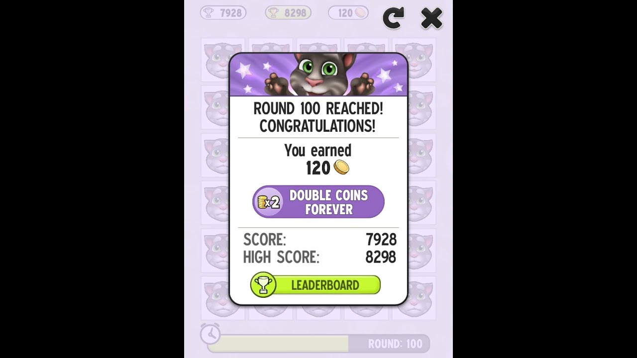 MY TALKİNG TOM MUTLU YÜZ 100. RAUNdd (Youtube'ta ilk defa)