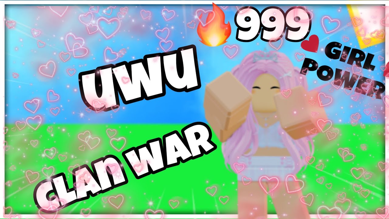 ❤️ EGIRL Destroys Clans in￼ Clan Wars - Roblox Bedwars 💕