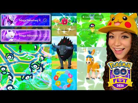 CITYWIDE POKÉMON GO FEST CHICAGO 2026! MEWTWO X & Y RESEARCH! #pokemongofest