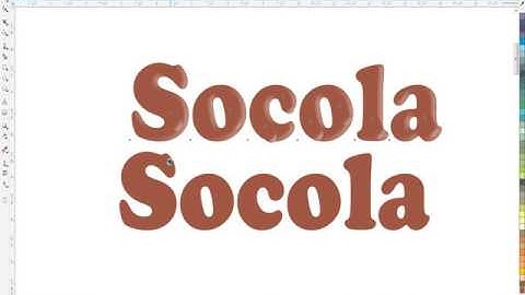 Tự học Corel X7 trọn bộ   Bài 20 Hiệu ứng chữ 3D Chocola