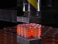 Hydraulic Press vs Red-Hot Springs — Metal Gets Instantly Flattened 🔥