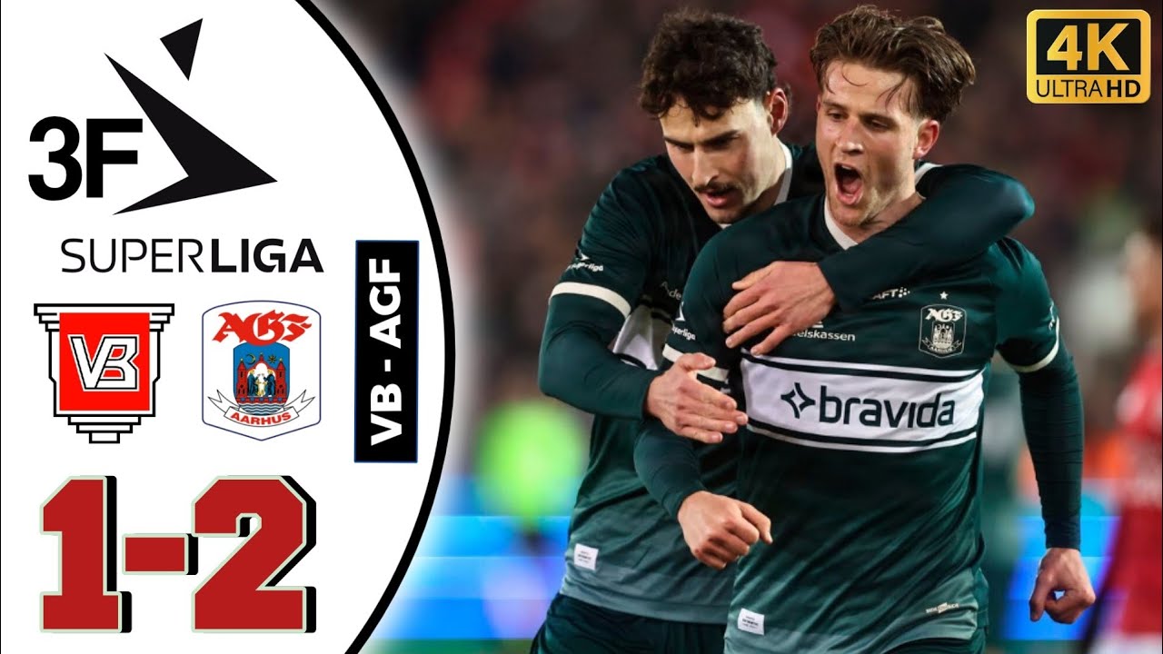 Vejle Boldklub Vs Aarhus AGF 1-2 3F Superliga Highlights | Vejle Aarhus