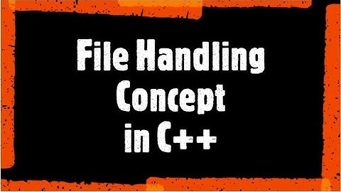 file handling | File Handling Code in C++ | C++ Video lectures OOP