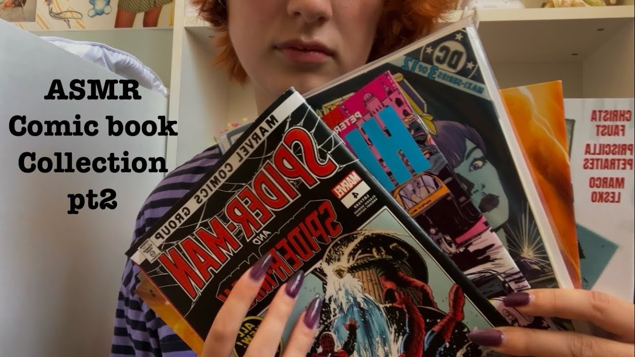 ASMR Comic Book Collection Pt 2 ✧📖 (Vintage, Spiderman, DC) *Whispered, Tapping, Page Flipping*