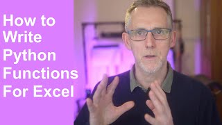 Write Your Own XLWings Python Functions For Excel - Tutorial