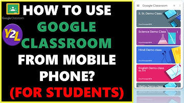 How to use Google Classroom App from Mobile (For Students)