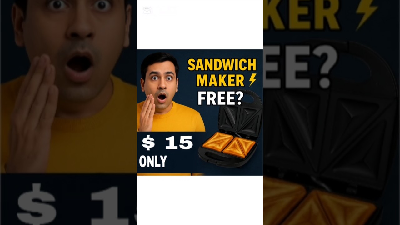 SANDWICH MAKER ⚡ONLY $15😮 | sandwich maker review
