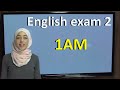 English exam 2  امتحان اللغة الانجليزية للسنة الأولى متوسط الفصل الاول