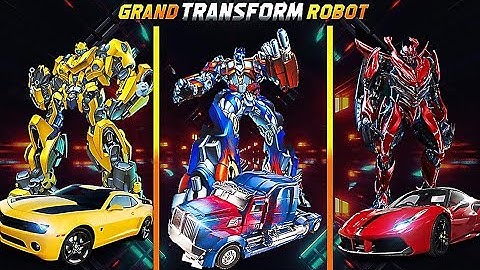 Grand Robot Car Transform 3D Game - Level 1