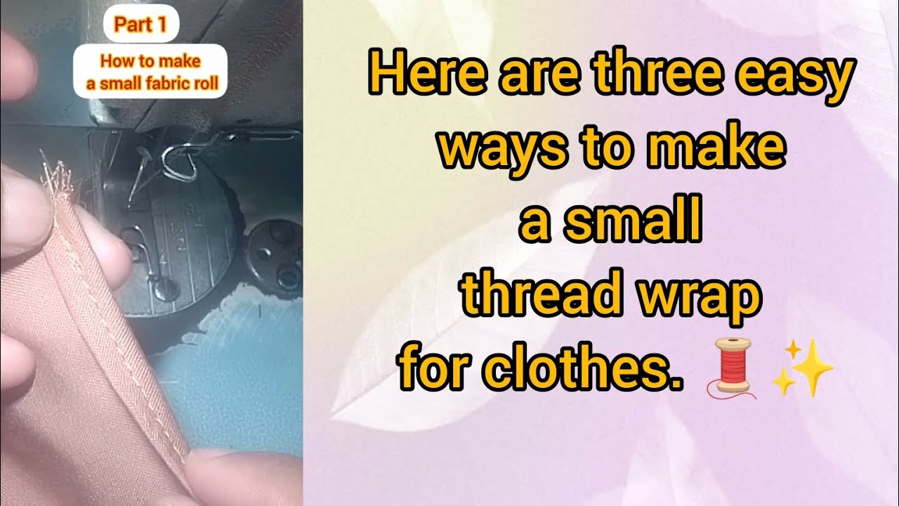 Sewing trick and tutorial 