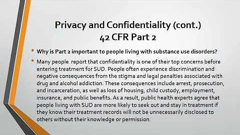 Privacy & Confidentiality   Part 2