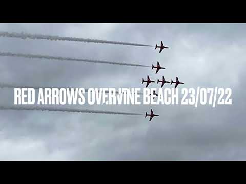 Red Arrows over Irvine Beach 23/07/22