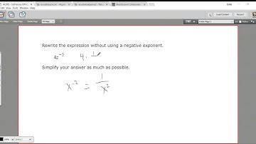 Rewriting an expression without a negative exponent