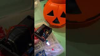 #diy Scary Halloween pumpkin #halloween #led #electronic #festival #555 #shorts #tiktok #amazing