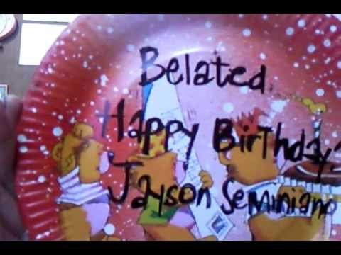 Belated happy birthday jason 2 - YouTube