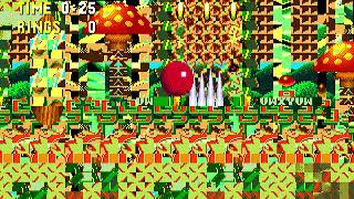 Sonic & Knuckles 0525 Split - Mushroom Hill Zone (Knuckles)
