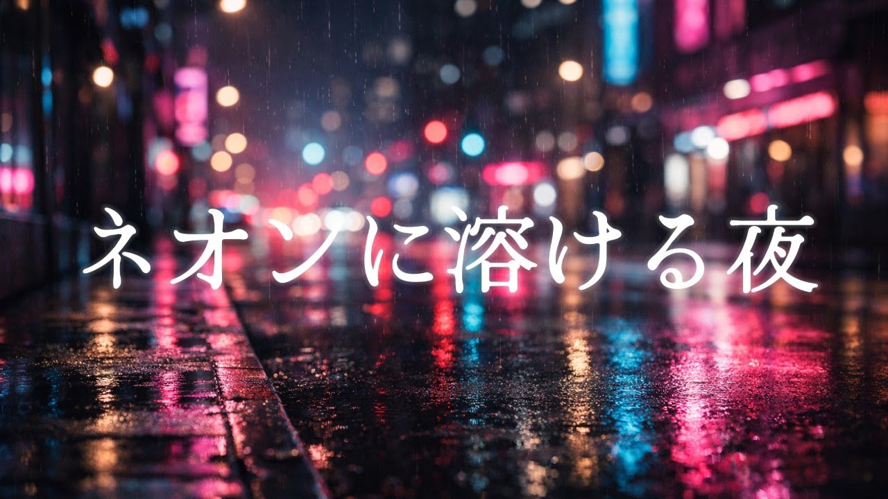 ネオンに溶ける夜：75分チルLofi / Neon-Drenched Night: 75-Min Chill Lofi