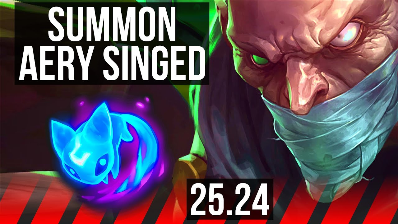 SINGED vs ILLAOI (TOP) | Summon Aery, Good KDA: 13/1/3 | EUW Master | 25.24