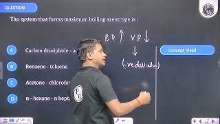 The system that forms maximum boiling azeotrope is: ...