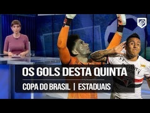 Gols desta Quinta Feira 15/02/2018 pela Copa do Brasil, Liga Europa, Estaduais & Libertadores