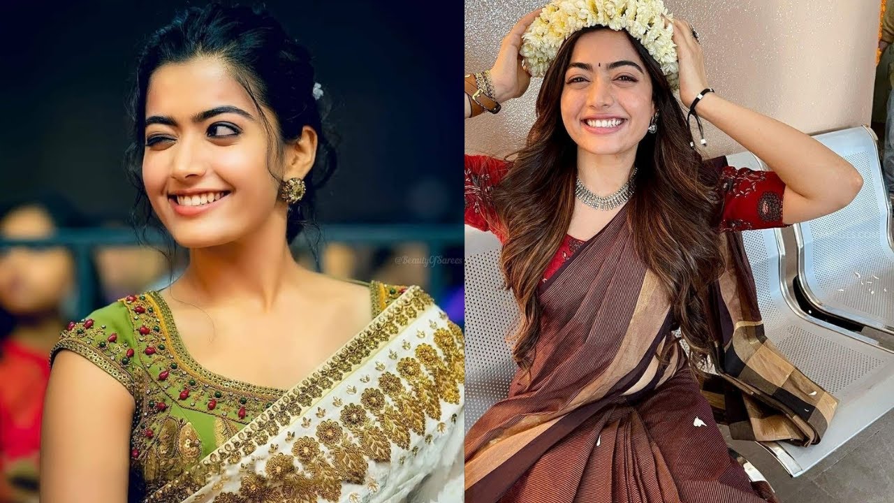 Rashmika Mandanna Cute Saree Picture | WhatsApp Status 2021|
