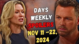 Days Of Our Lives Spoilers For Next Two Weeks (November 11-22, 2024): Brady Black Takes A BOLD Step!