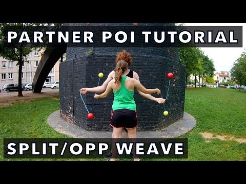 Beginner Partner Poi Tutorial: Spilt/Opposite Weave