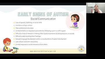 Virtual Speaker Series - October 2025 - Early Autism, What