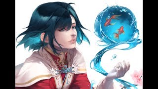 【イラストメイキング】Fish bowl - Original art painting
