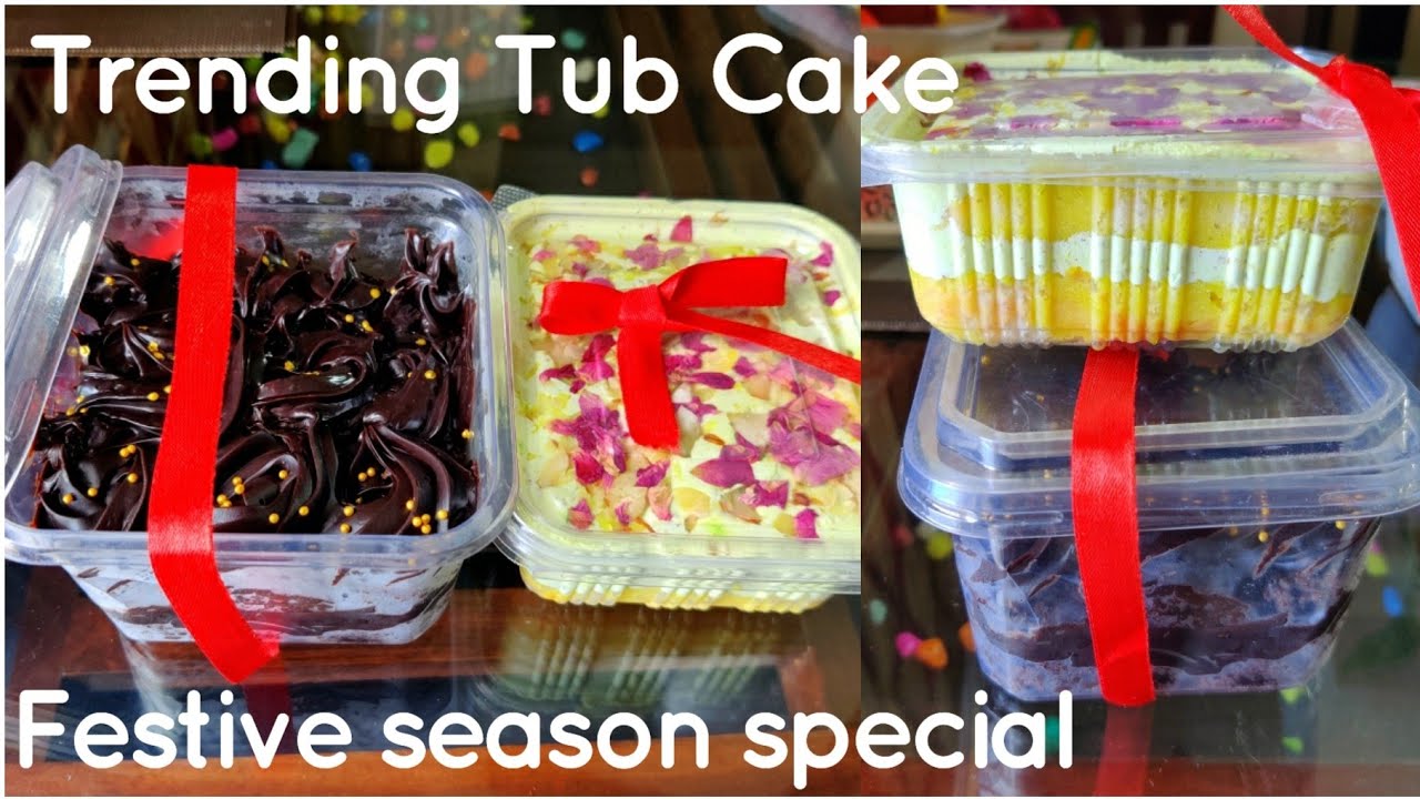 Tub cake recipe Dessert box Rakshabandhan special tub cake