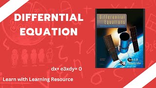 Learn Differential Equation EX2.2 Part 3 (odd )   dx+ e^3xdy= 0