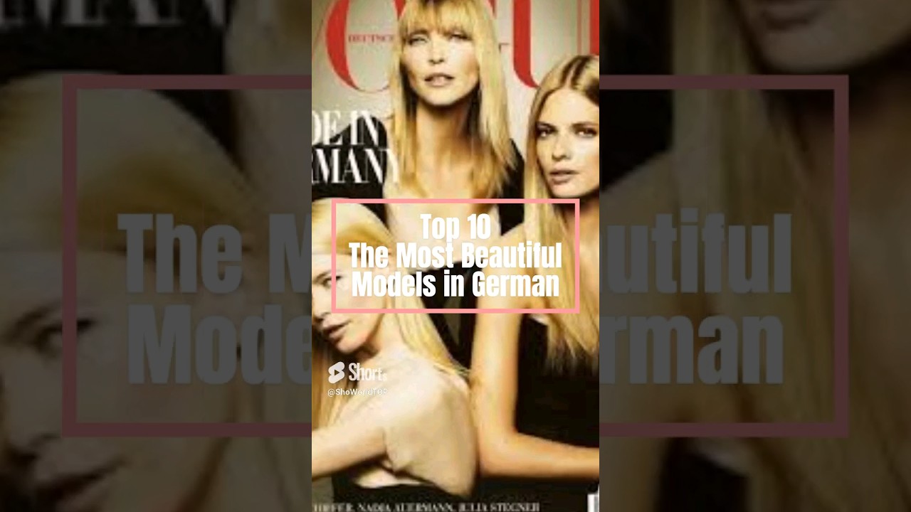 [Top 10] Most Beautiful models in German