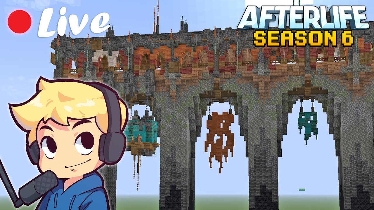 Finishing The Scrap Punk Bridge! | AfterLife SMP Base Work