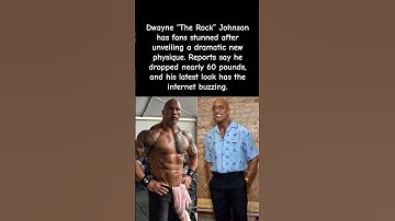 The Rock Looks UNRECOGNIZABLE After Losing 60 Pounds! #therock #shorts #viralvideo