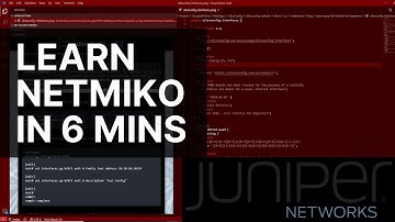 Netmiko Tutorial! How to automate config on a Juniper router