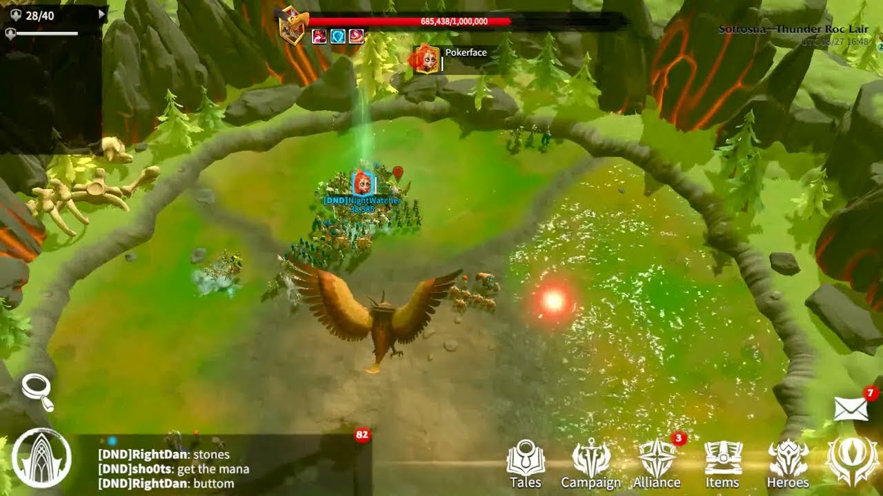 Thunder Roc Call of dragons Boss Fight Thunder ROC Down - YouTube