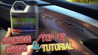 HOW TO: CHECKING, MIXING AND ADDING Concentrated Coolant | Adding Liquid Coolant screenshot 1