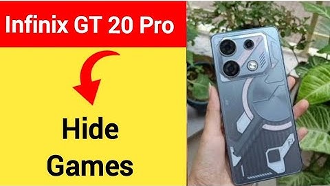 Infinix GT 20 Pro 5G me game hide kaise karen, how to hide games