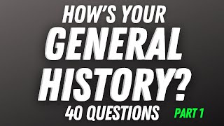 Can You Answer These History Questions?  | 40 Questions on  World History |  Trivia Quiz #1 screenshot 4