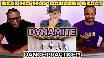 REAL Hip Hop DANCERS React to BTS Dynamite Dance Practice!!