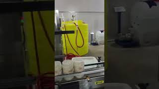 Magnetic pump filling machine single head jars capping line #machine #cleanerfillingmachine #factory