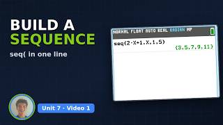 TI-84 Evo – Sequences on the Home Screen: seq( and Ans | Algebra 2 Unit 7 with Jonah