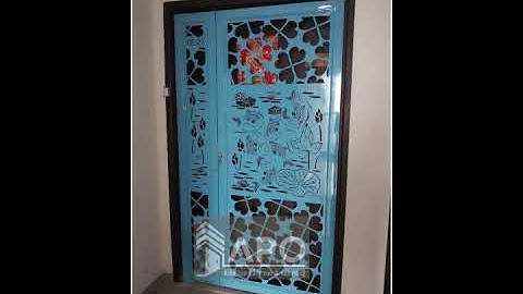 Mẫu cửa sắt CNC căn hộ 2020