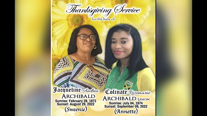 Funeral Service for the lives of Jacqueline Andrea...