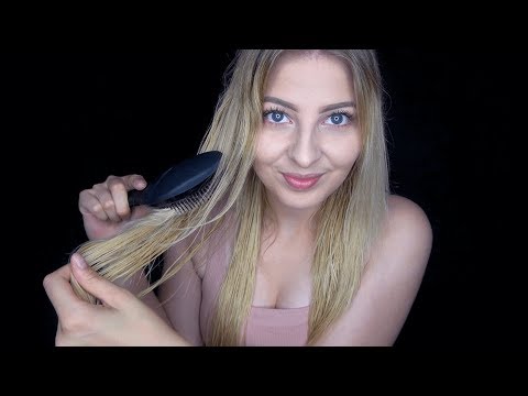 Sanftes HAAREBÜRSTEN (WET HAIR BRUSHING) + WICHTIGE INFORMATIONEN 😴 | KOPFKRIBBELN MIT ASMR JANINA
