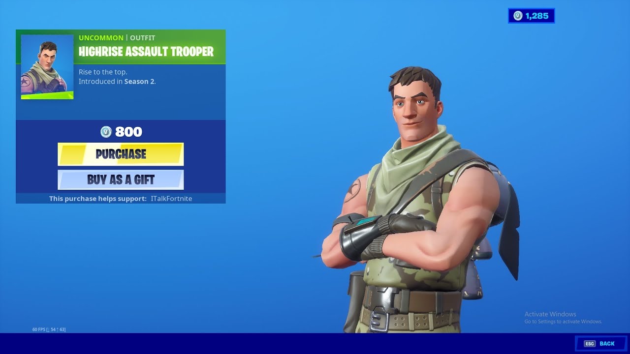 Highrise Assault Trooper Is Back! (Fortnite Battle Royale